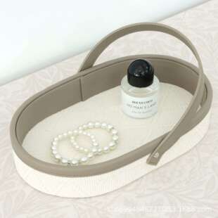 中古法式轻奢布艺收纳盒客厅桌面置物篮玄关收纳杂物装饰首饰盒子