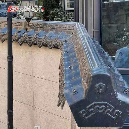 瓦树脂墙头瓦屋檐装饰瓦片中式古建门头瓦琉璃瓦围墙青瓦国风