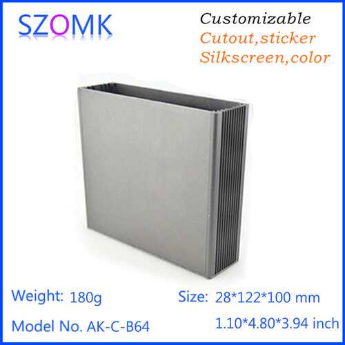SZOMK仪表器铝型材壳体一体式电源控制器铝合金接线盒铝外壳C-B64