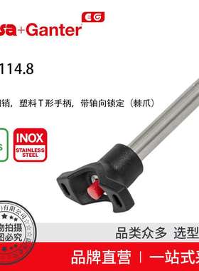 Elesa Ganter伊莉莎冈特 GN 114.8 锁销 塑料T形手柄带轴向锁定