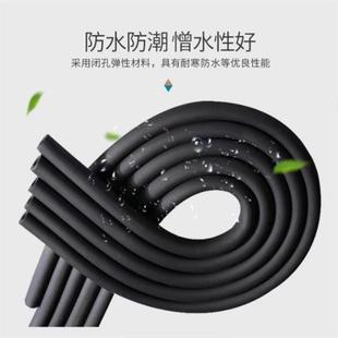 橡塑保温管铝箔管工业管道隔热b级难燃防火防水橡塑管厂家