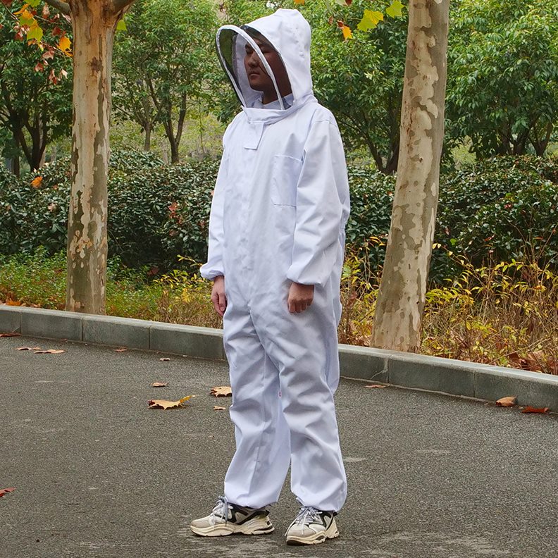 养蜂防加厚衣服太白色 蜂具  包邮空  蜂连体透气男女衣服防蜂服