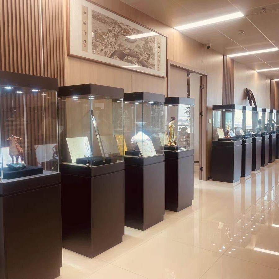 博物馆文物展览珠宝柜台玉器展柜玻璃产品展示柜陈列柜样品玻璃柜
