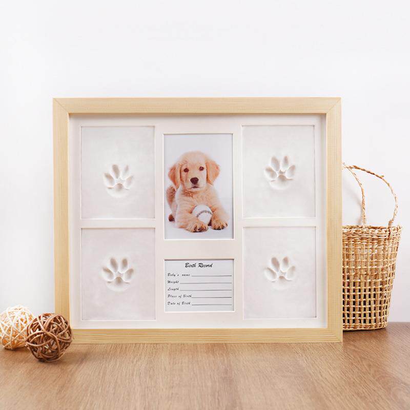 宠物爪印纪念手印泥手足印猫咪脚印相框印纪念品摆台 厂家