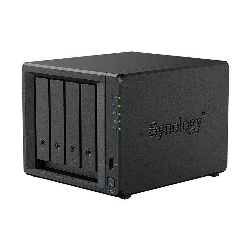 群晖Synology DS423+ 四核心 4盘位 NAS网络存储 私有云 文件同步