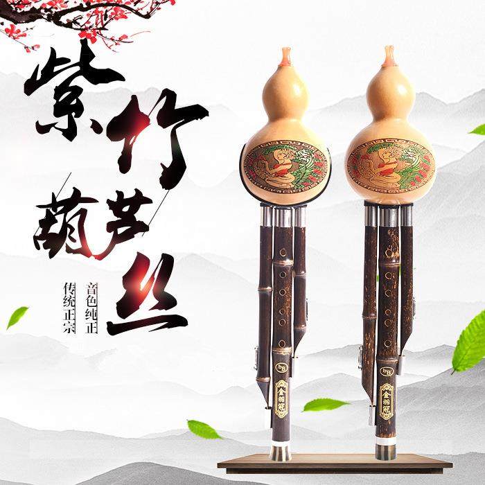 明烛葫芦丝乐器初学C调降B调小学生儿童成人初学者入门胡芦丝