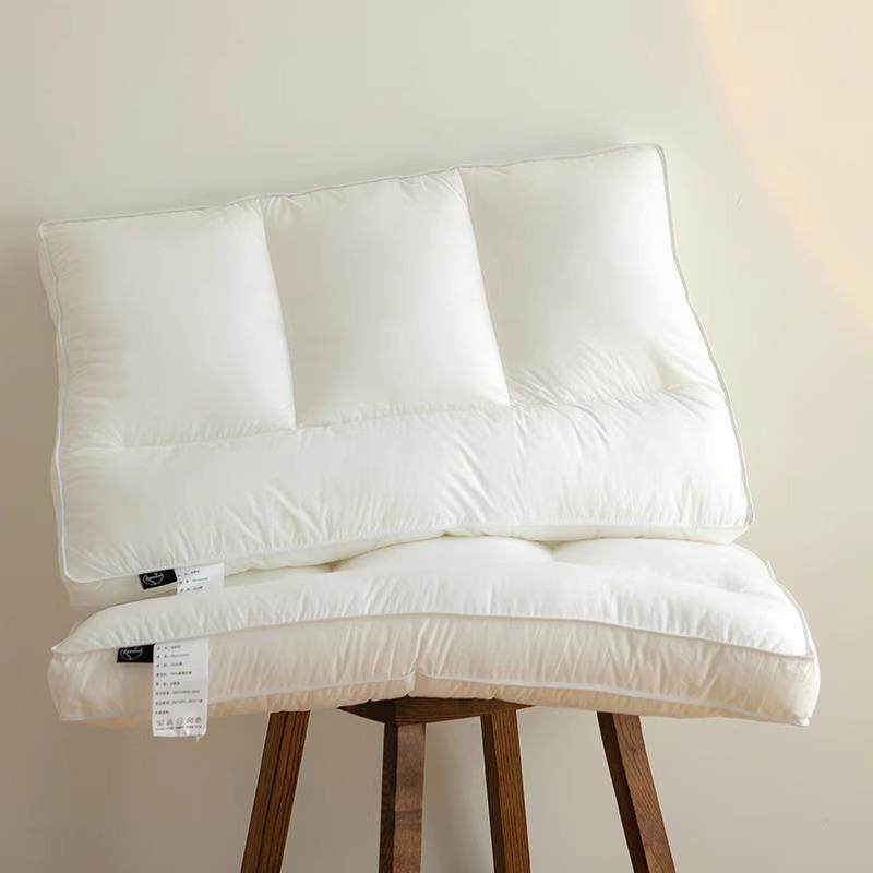 颈椎专用全棉枕头枕芯四分区定位低枕家用助睡眠不变形单人护颈枕