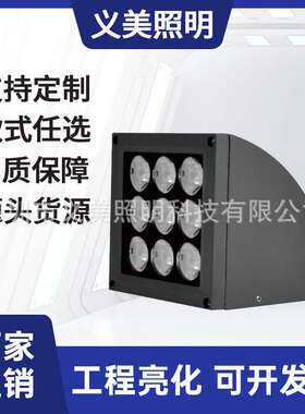 义美照明18W32W54W户外防水LED扇形一束光壁灯窄光束单向壁灯亮化