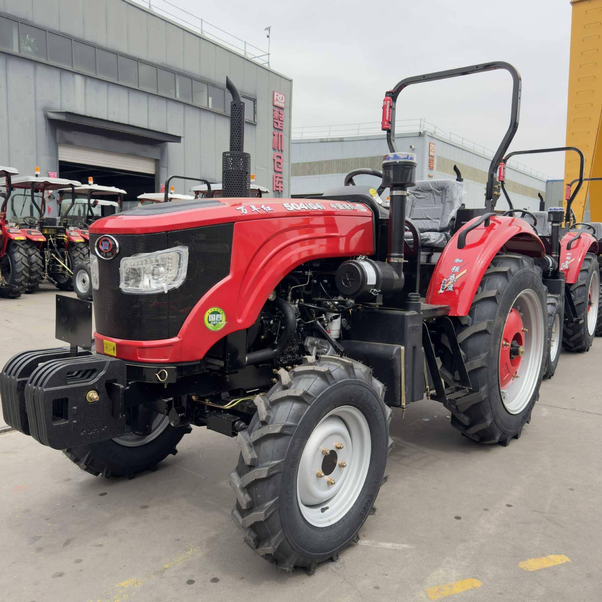 新款504带洗手水壶小型农用机水旱两用旋耕犁地机具​四驱拖拉机