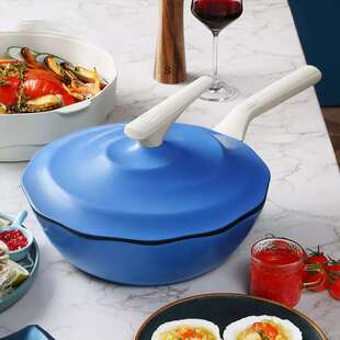 卡特马克海浪锅系列电磁炉家用炒菜锅网红海鲜锅30cm不粘锅炒锅