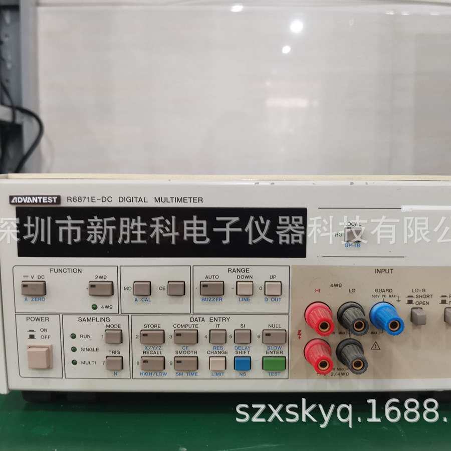 爱德万ADVANTEST R6871E-DC 七位半高精度电阻表 台式万用表