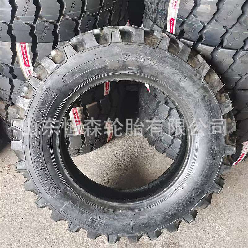 成山750-20拖拉机轮胎CSY81加密人字750-16 600-500-12农用车轮胎