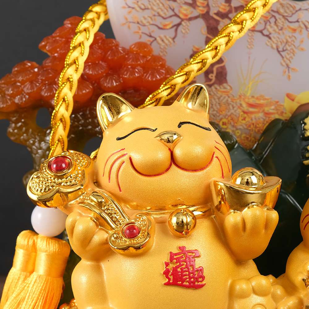 现货 平安摆件客厅风水招财摆件树脂工艺品家和万事兴平安扣