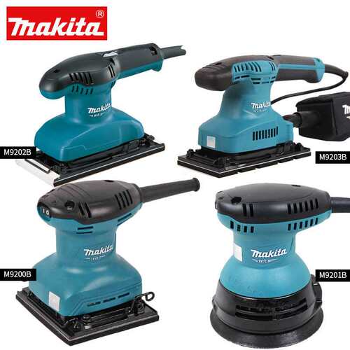 makita牧田 M9201B/M9200B木工砂纸机 家具木材平板打磨机平板式