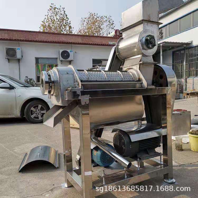 大型螺杆榨汁机 舜工机械蔬菜汁挤汁机 马铃薯芹菜压榨收汁机