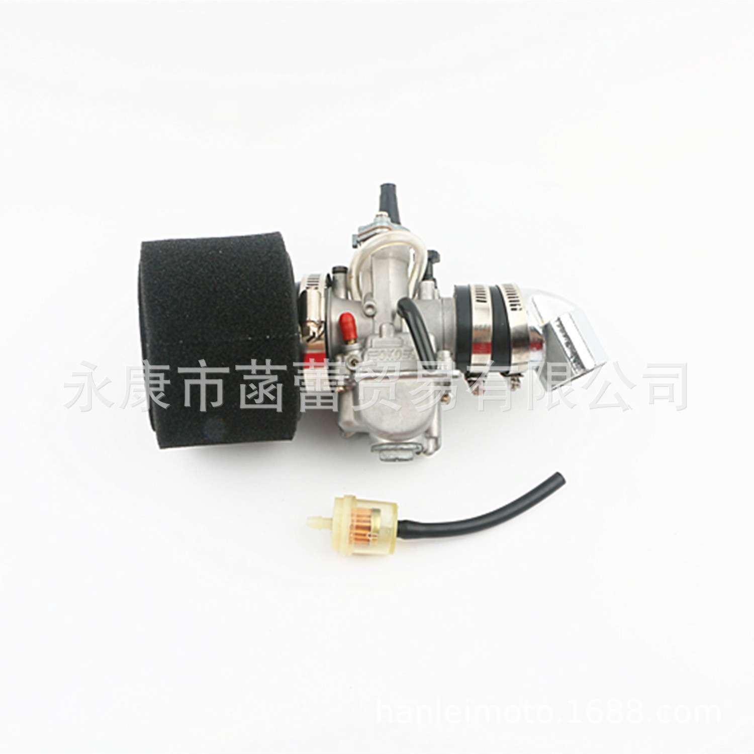 GY6改装化油器套件,改装进气管+OKO化油器+可拆洗海绵空滤器