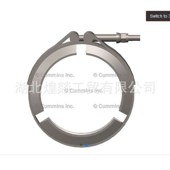 供应康明斯QSK60柴油发动机总成发动机排气管卡子卡箍3089765