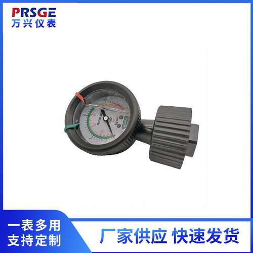 厂家 供应隔膜压力表 pp充油式隔膜表 YN60PP 4KG隔膜压力表英