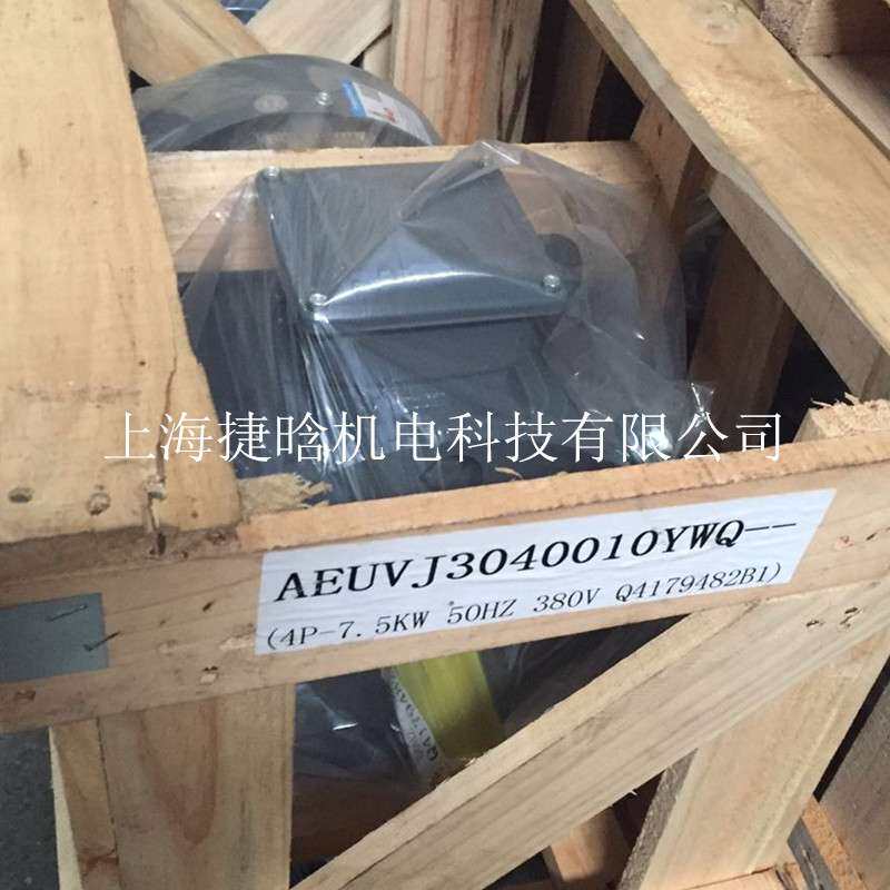 TECO东元电机0.75KW卧式AEEFF3 TEGH80M2 0.75W东刹车制动马达1HP