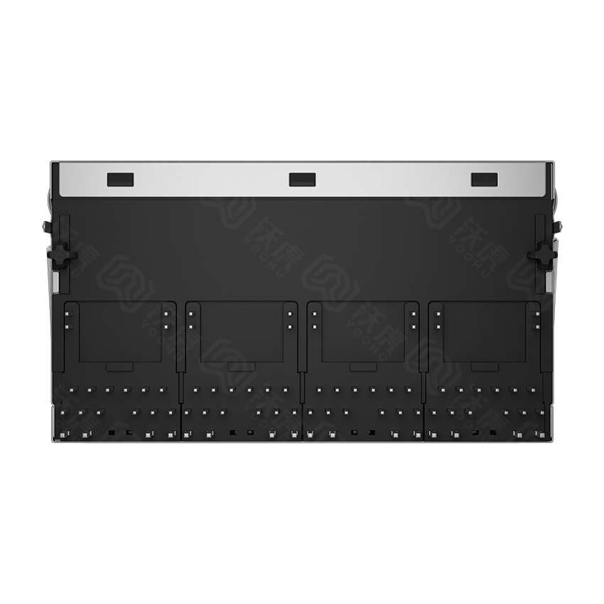 RJ45网络连接器 POE+四口 带灯带弹千 型号SYT414Q199DB2A2DPB057