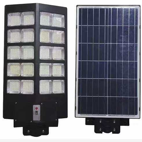 外贸电商太阳能灯太阳能路灯一体化路灯人体感应户外灯LED庭院灯