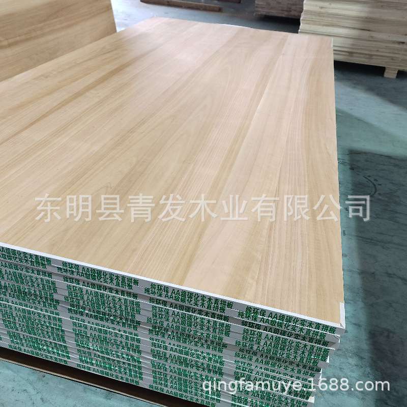 厂家现货供应杨木实木板 碳化杨木莎丽格 杨木家具板