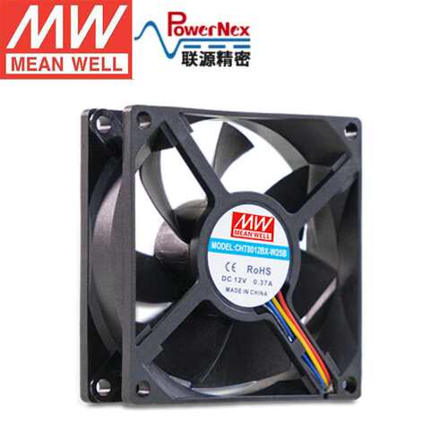明纬&联源精密 CHT8012BX-W25B DC12V风扇 直流12V机柜配电箱风扇