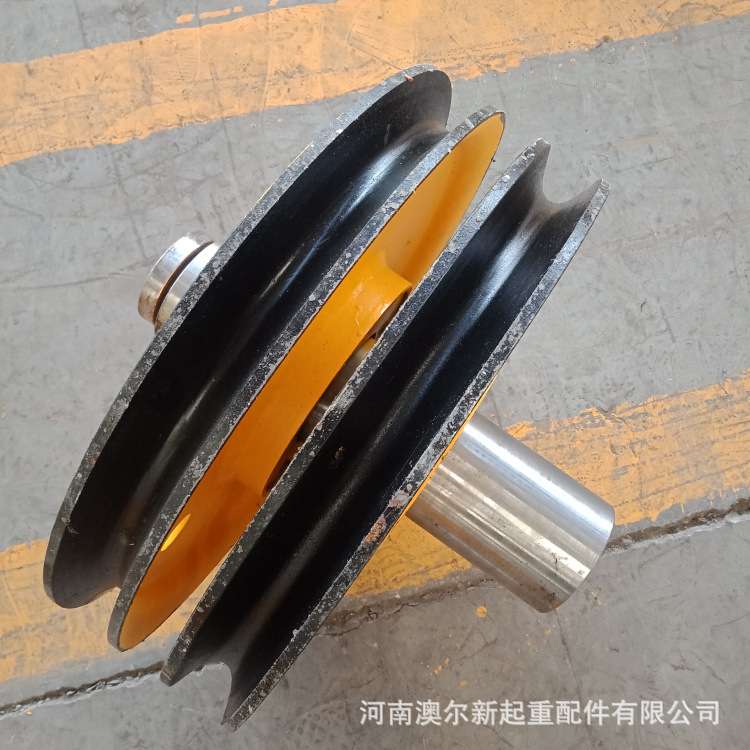 厂家供应 起重机滑轮组 20t 轧制铸钢滑轮组 吊钩滑轮片