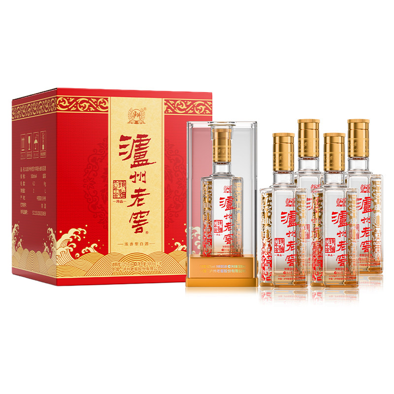 泸州老窖六年窖头曲珍品礼盒52度500ml*4瓶浓香型白酒送礼