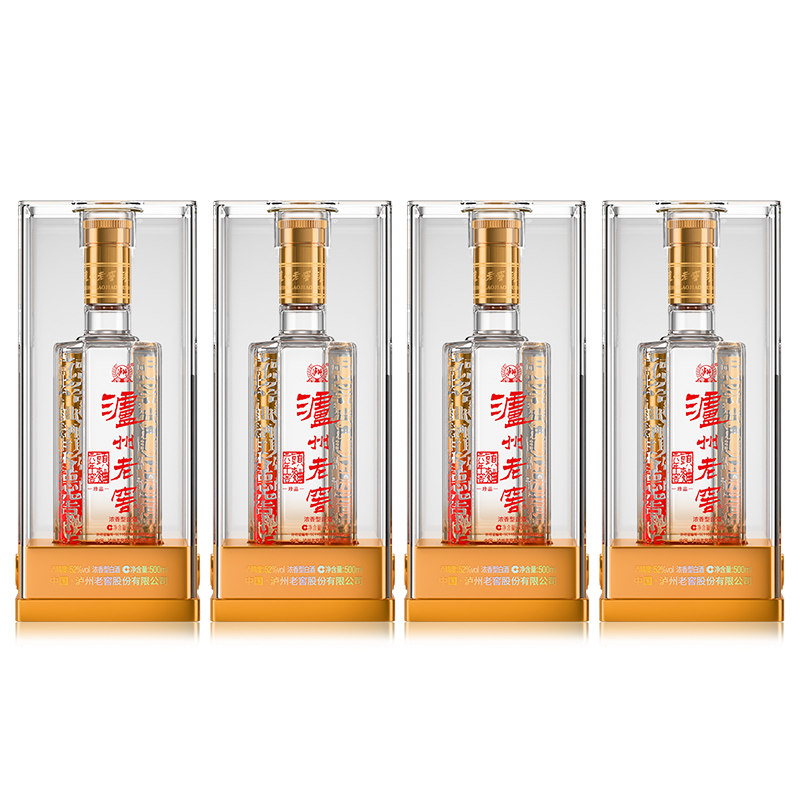 泸州老窖六年窖头曲珍品52度500ml*4瓶浓香型白酒宴请送礼