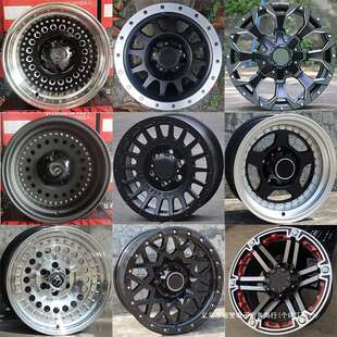 暗莹适用道奇皮卡吉姆尼轮毂吉姆负值1516寸索兰公羊越野托战旗