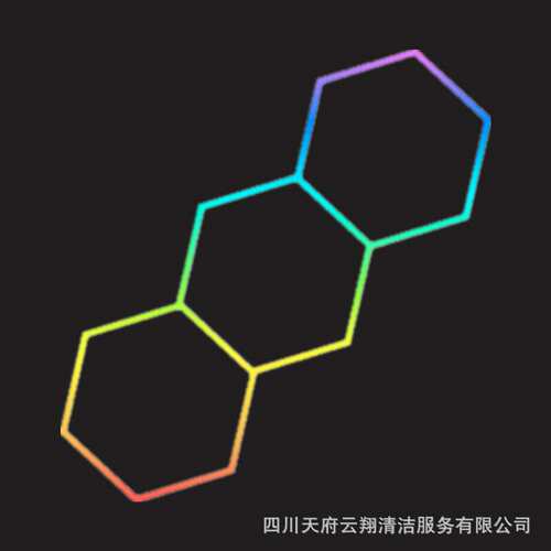 RGB幻彩车库灯110v跨境蜂窝灯欧美采光灯多功能六边形超亮可调光