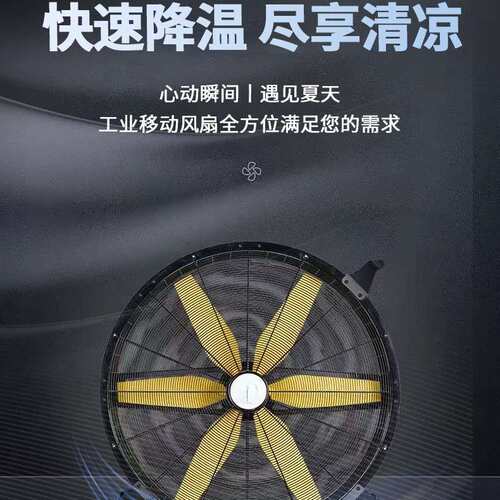 雷豹 EF3622D 移动工业大风扇 直流无刷电机 车间仓库岗位降温