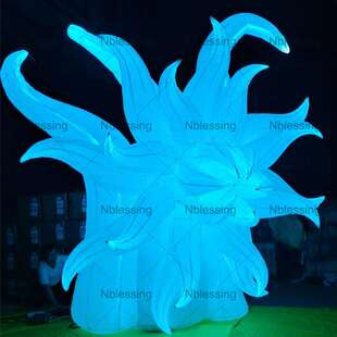 充气花朵灯光气模 LED彩灯商场海洋系列悬挂舞台装饰
