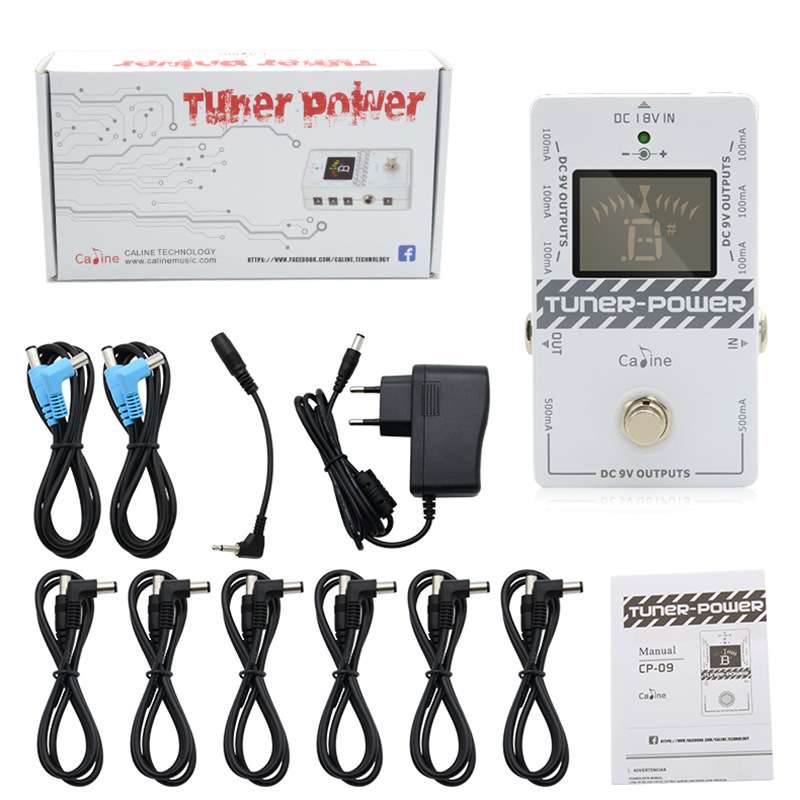 Caline卡铃CP-09效果器8路电源调音表二合一吉他单块POWER SUPPLY
