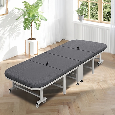 金亚伟创折叠床单人四折海绵床办公室午休床简易陪护床（70cm宽）