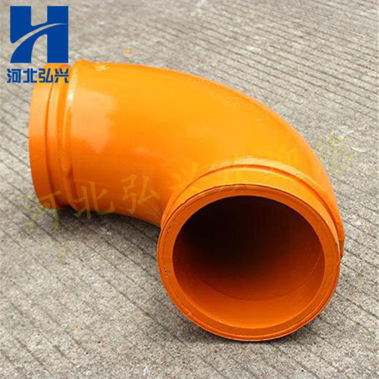 DN125铸造弯头混凝土泵车耐磨弯头DN80砂浆泵泵车弯头工程配件