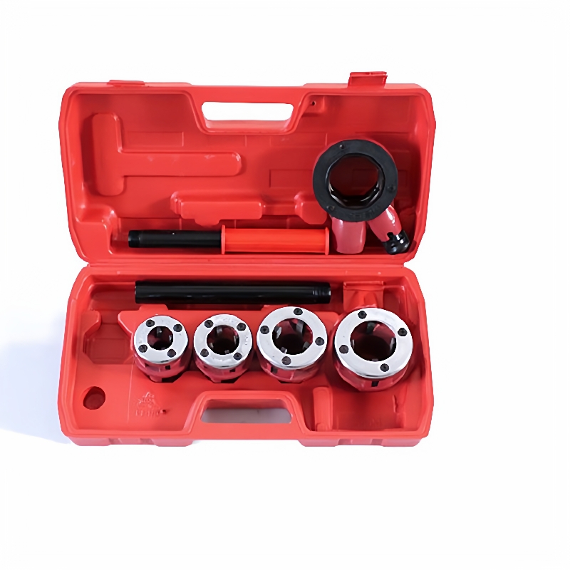 秋雁手动套丝机手持式镀锌管板牙水管绞板轻型套丝工具4分~2寸