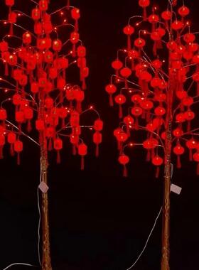SY新年暖光led过年发财树喜庆装饰布置发光树灯插电商场客厅送礼