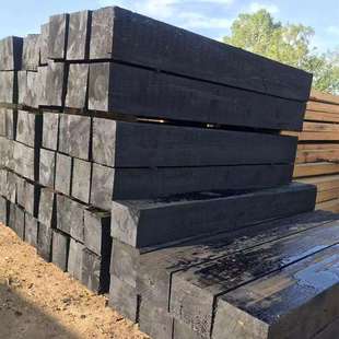 直供矿用油浸枕木 矿用道岔枕木 樟子松落叶松油浸枕木轨道用垫木