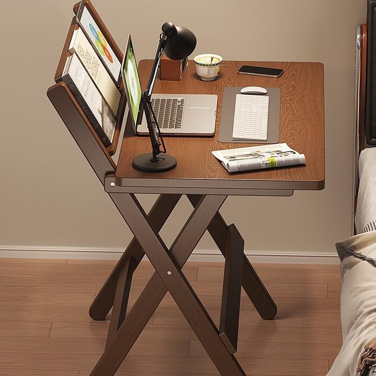 折叠桌床边书桌子电脑桌小户型出租屋移动写字台学生学习桌免安装