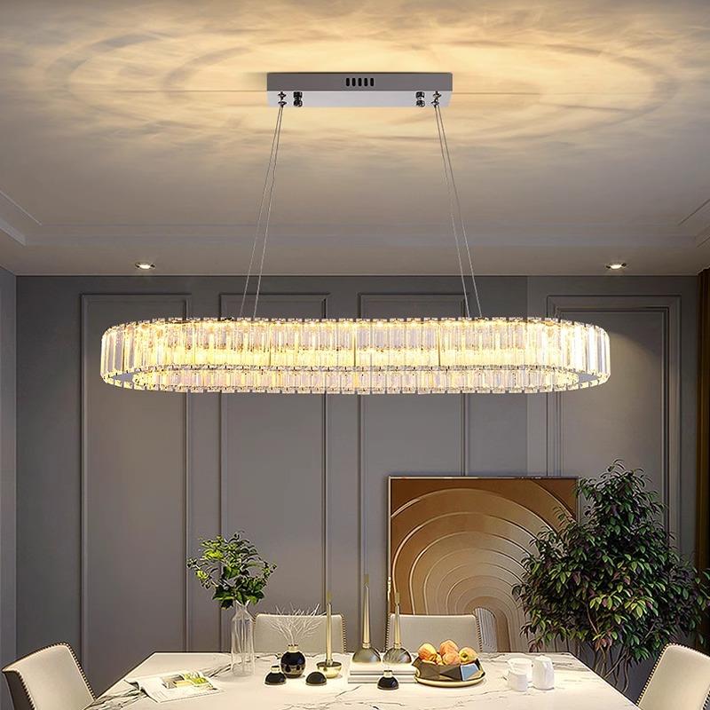 客厅吊灯现代简约灯法式轻奢主卧室灯餐厅吊灯水晶灯客厅主灯1