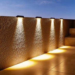 太阳能灯户外庭院围墙壁灯花园y布置室外台阶灯院子装 饰阳台氛围