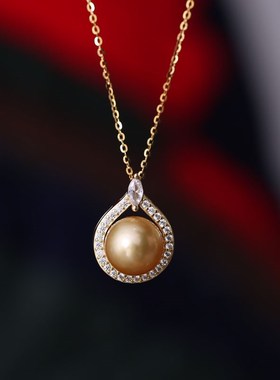 DIY珍珠配件s925纯银微镶简A约时尚立体吊坠项坠项链坠空托配饰品