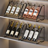 红酒架子斜放红酒架创意摆件现代简约轻奢置物架欧式 酒柜葡萄酒架