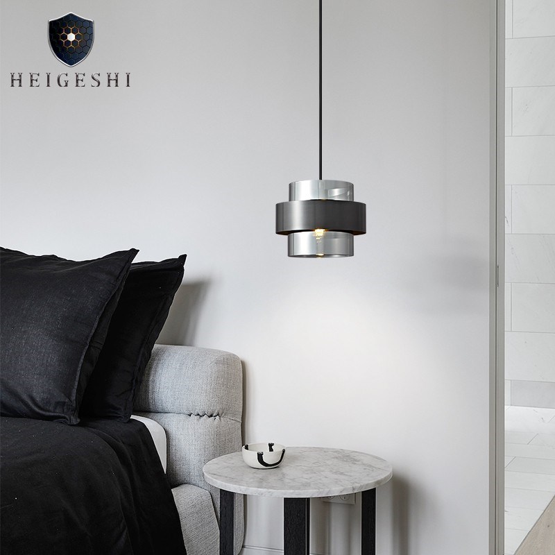 后现代创意玻璃艺术床头吊灯创意餐厅卧I室客厅玄关设计师全铜吊