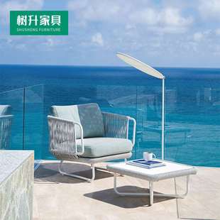 户外休闲藤编沙发花园庭院露天室外简约沙发茶几组合户外家具