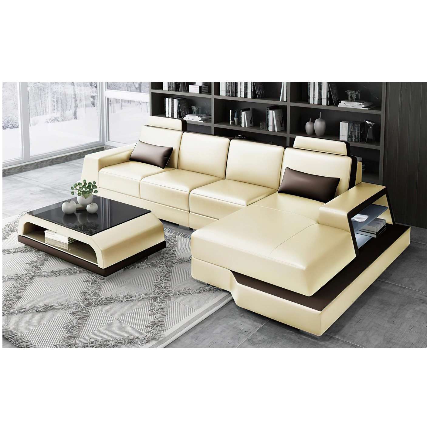 时尚沙发客厅皮艺沙发组合别墅大小户型沙发现代简约沙发