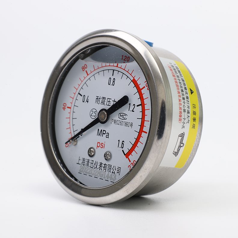 -向无Z轴真空表.水管606打压边Y0MPA水压表油压表N耐震压力表1