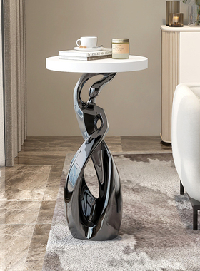 大型艺术落地摆件家居饰品轻奢托盘客厅玄关沙发边几乔Z迁新居礼